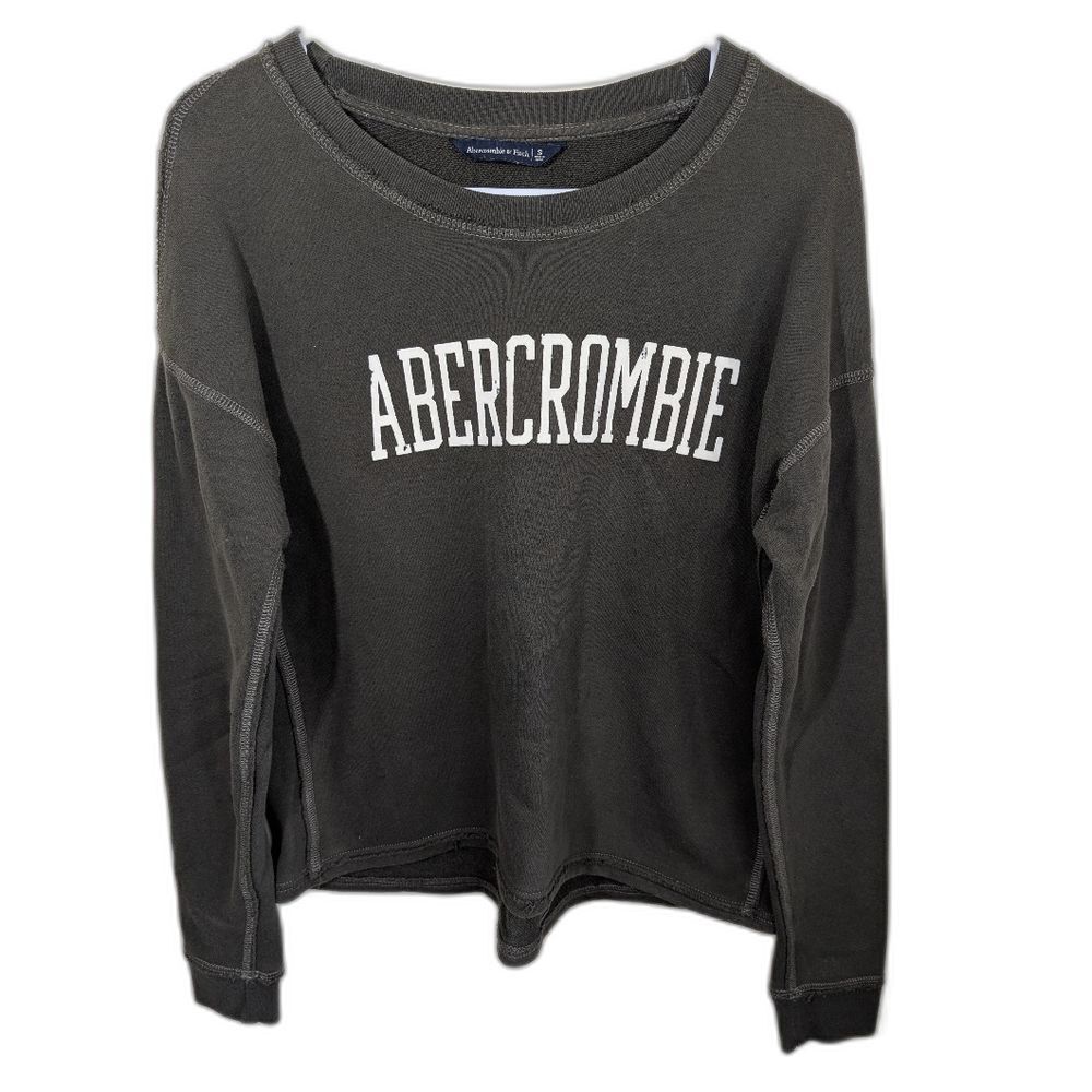 Abercrombie & Fitch Women Crew Neck Sweater Distressed Oversized Size Small